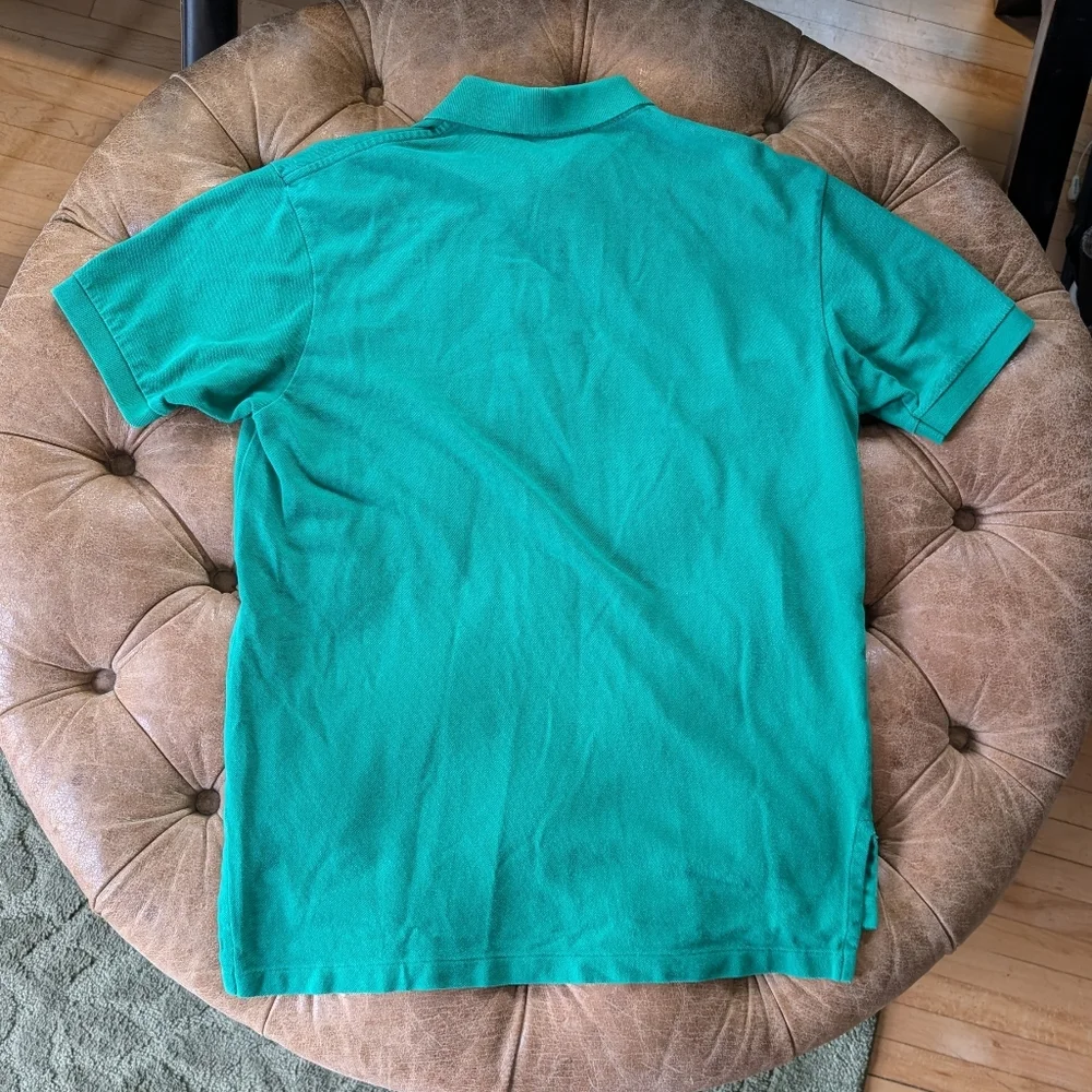 Vintage 90s Polo Ralph Lauren Classic two button polo shirt size medium green